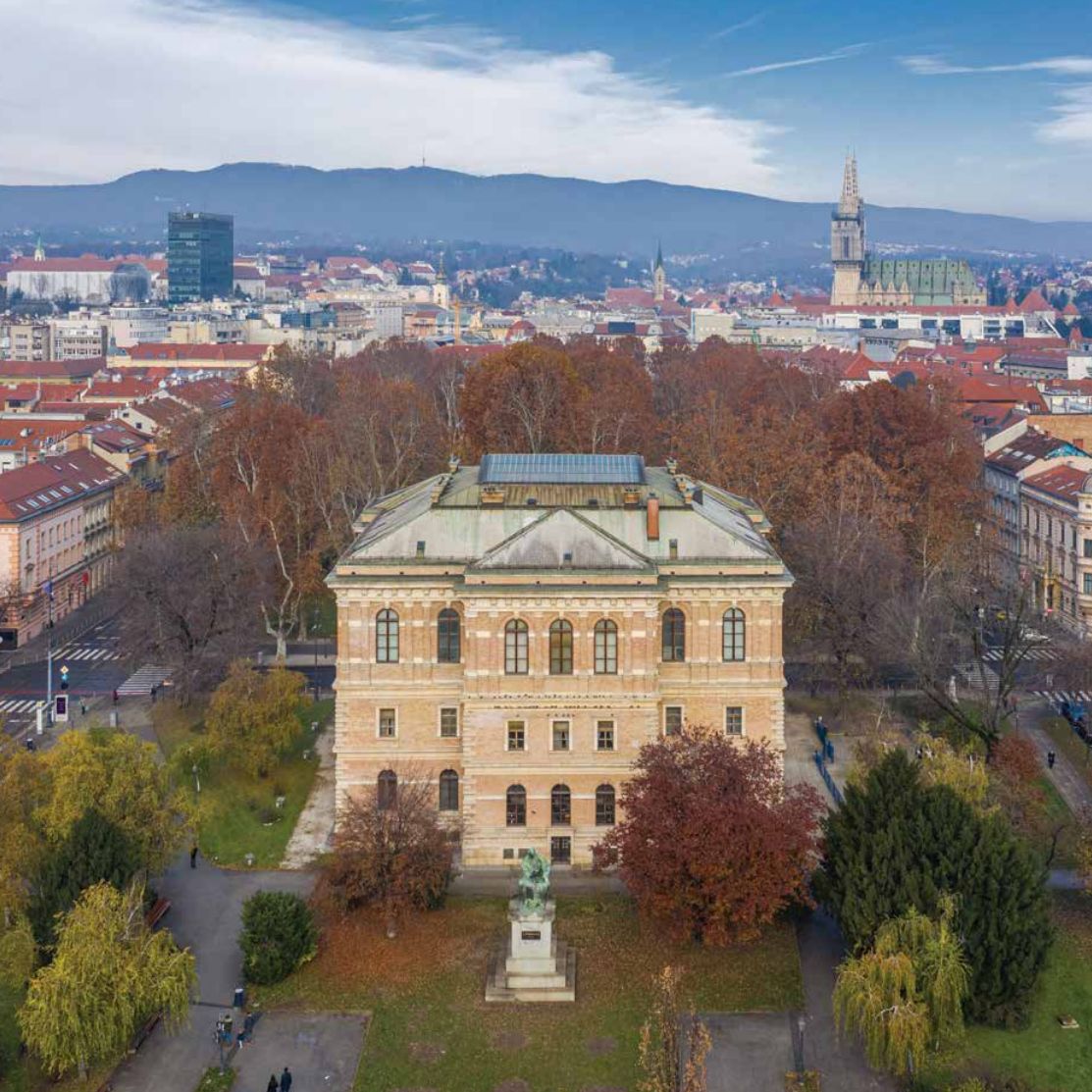Palača HAZU, sjeverna panorama grada Zagreba